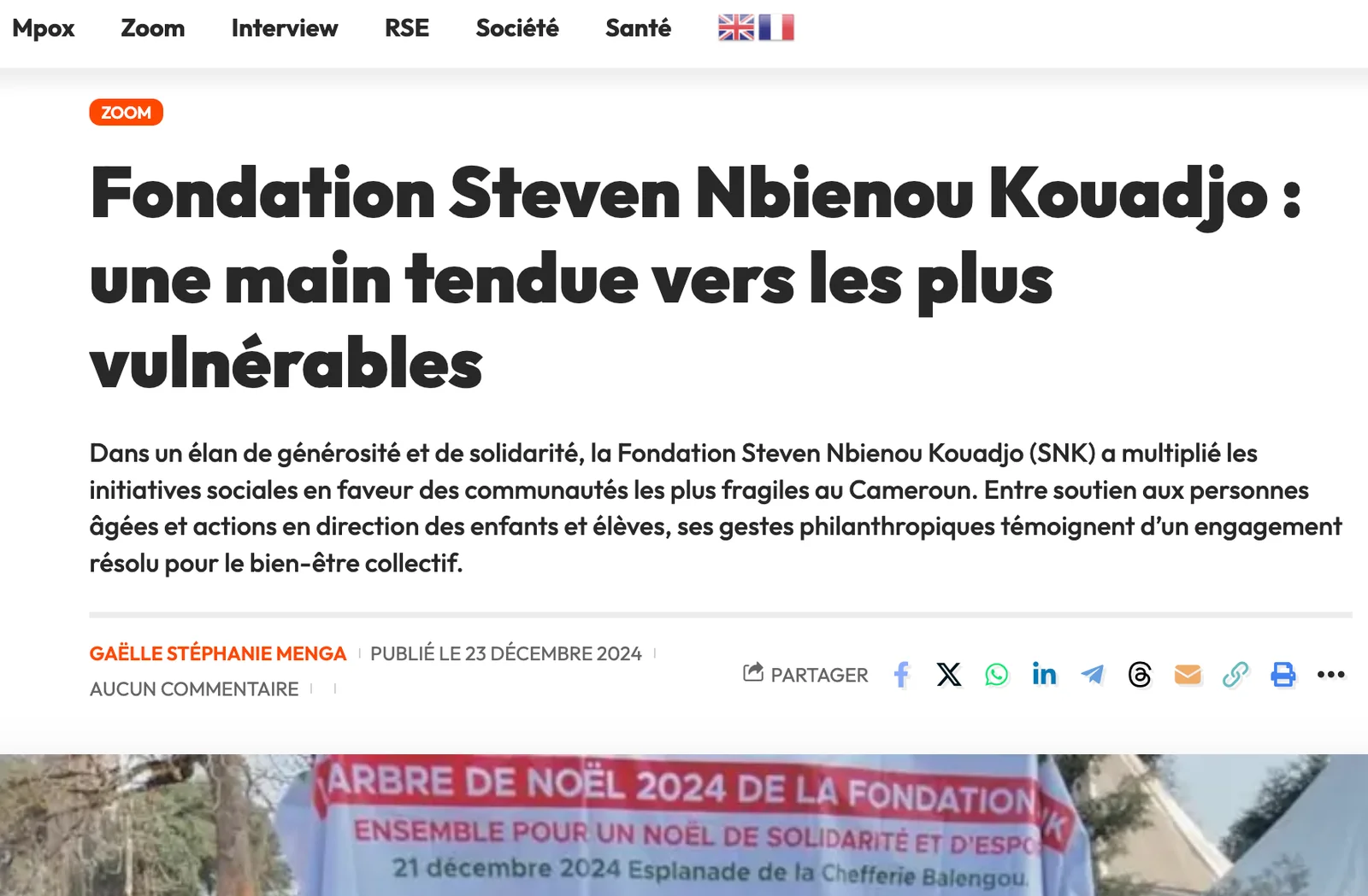 SNK Foundation donne du sourire aux orphelins